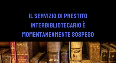 Servizio interbibliotecario sospeso dal 27 luglio al 24 agosto